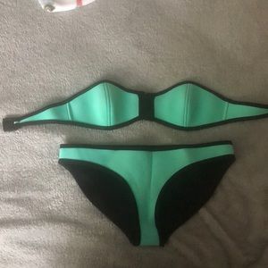 Teal Authentic Triangl Bikini Set